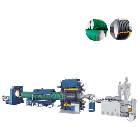 HDPE, PP verticale dubbelwandige gegolfde buis en PVC geribbelde buis extrusielijn