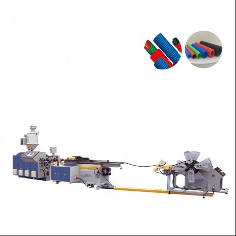 PA/PE/PP/PVC enkelwandige, dubbelwandige extrusielijn voor gegolfde buizen