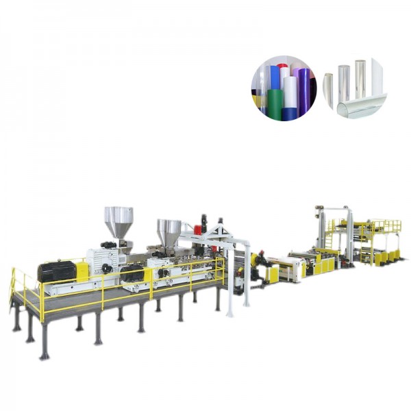 Extrusielijn met dubbele schroefdroger en geventileerde PET-platen